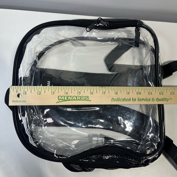 NEW 12" Clear Backpack with Black Trim - Picture 7 of 8